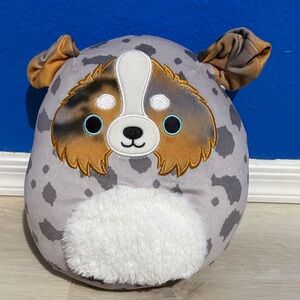 Squishmallows Gray and Cream Dog Plush!! 💙